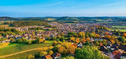 **High definition image prompt:** A breathtaking aerial view of Mittelfranken, Germany, showcasing a picturesque blend of medieval towns like Rothenburg ob der Tauber, lush green hills in summer, and vineyards bursting with fall colors. In the scene, a clear blue sky contrasts with vibrant wildflowers, along with cozy Christmas markets illuminated by warm lights in winter. Capture the enchanting beauty of this Bavarian region through all four seasons, emphasizing its rich cultural heritage and natural landscapes.