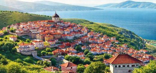 **Image Prompt:** Create a high-definition illustration of a vibrant Bulgarian landscape featuring the ancient city of Plovdiv with its colorful architecture, lush green hills, and the sparkling Black Sea in the background. Include elements representing Bulgarian culture, such as traditional folk music instruments, symbolic patterns, and a Cyrillic alphabet sign. The scene should evoke a sense of exploration, learning, and connection to family heritage, inviting viewers to immerse themselves in the beauty and richness of the Bulgarian experience.