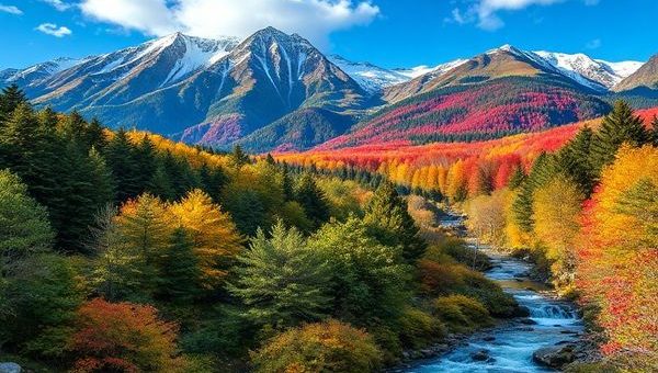 Create a high definition image of Westland District, New Zealand, showcasing its breathtaking landscapes across the four seasons: vibrant summer with lush rainforests and glaciers glistening in the sunlight, tranquil winter with snow-covered mountains and cascading waterfalls, picturesque autumn with golden and red forests, and colorful spring with blooming wildflowers and crystal-clear streams. The scene should encapsulate the rugged beauty and diversity of this enchanting region, inviting viewers to experience the magic of each season.