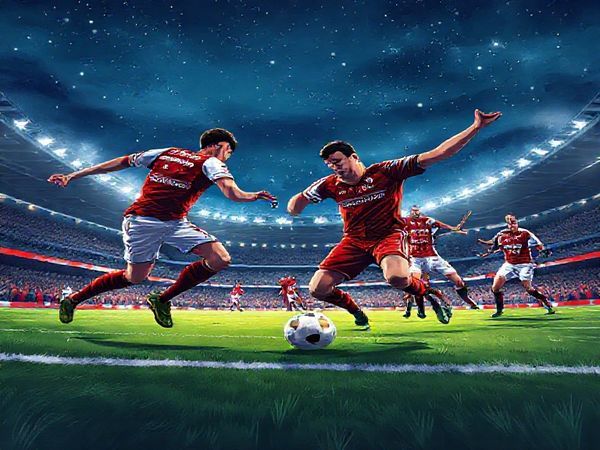 A high-definition illustration depicting a thrilling Bundesliga match between RB Leipzig and Eintracht Frankfurt under a starry December night sky. The scene captures the intensity of the game with RB Leipzig’s players in dynamic poses, showcasing their precision and power, while Eintracht Frankfurt’s fierce Eagles display their resilience and counterattacking prowess. The pitch is vibrant and alive with fans cheering, illuminated stadium lights, and the palpable suspense of a last-minute goal attempt. The atmosphere brims with energy, emphasizing the rivalry and excitement of this epic clash.