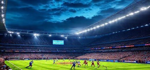 High-definition image of a dramatic football stadium under the night sky, filled with cheering fans, vibrant team colors, showcasing Ipswich Town in blue and Stoke City in red clashing on the field. The atmosphere is electric, with players in dynamic action, tactical formations visible, and a scoreboard showing the date December 10, 2025. Capture the intensity and passion of Championship football as Ipswich presses forward against Stoke’s solid defense.