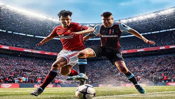 **Image Prompt:** Create a high-definition image showcasing a dramatic Premier League football match between Manchester United and West Ham in December 2025. Capture the intensity of the game with players like Bruno Fernandes and Marcus Rashford in action, showcasing their attacking flair, while Jarrod Bowen and Declan Rice embody West Ham's gritty resilience. The stadium should be full of fervent fans under a crisp winter sky, with a dynamic composition that conveys the tactical chess match unfolding on the field.