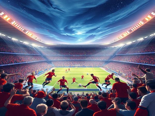 A high-definition illustration of the intense clash between Valencia and Sevilla at the Mestalla stadium on a frosty December evening. The scene captures dynamic players in vibrant kits, showcasing Valencia's aggressive counter-attacks and Sevilla's fluid possession. Bold contrasts of energy and strategy ripple through the crowd, with passionate fans and dramatic lighting highlighting the atmosphere of a high-stakes La Liga match. The majestic architecture of the Mestalla looms in the background, framed by a luminescent sky, symbolizing the ambition and resilience of both teams.