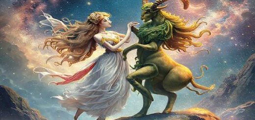 Create a high-definition image depicting a dreamlike cosmic landscape where Libra and Taurus are personified as celestial beings. Libra, a graceful figure adorned in air-like wisps and flowing fabrics, embodies charm and harmony, while Taurus, a solid and earthy character wrapped in lush greenery and rich textures, represents stability and sensuality. They dance among twinkling stars and swirling galaxies, their paths intertwining in a symphonic display of colors and light, illustrating the profound connection between air and earth under the glow of Venus.