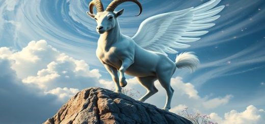 Create a high definition image depicting a celestial scene where a majestic Capricorn, the Mountain Goat, stands firmly on a rocky cliff, its gaze steadfast against a backdrop of swirling clouds. Beside it, a graceful Libra, represented by ethereal scales, floats lightly in the air, surrounded by shimmering stars and delicate flowers, symbolizing harmony and beauty. The merging of earthy tones and airy pastels illustrates their unique qualities and balanced alliance, as they engage in a celestial dance that embodies the essence of stability and fluidity. Capture the enchanting contrast between Capricorn’s grounded presence and Libra’s airy charm, accentuating the deeper connection between earth and air in the cosmos.