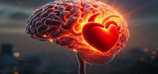 A serene and thought-provoking scene depicting a harmonious fusion of the human brain and emotional heart, illustrating the integration of neuroscience and attachment theory in trauma therapy. The brain is visualized with intricate neural pathways glowing softly, while the heart is surrounded by gentle light, symbolizing healing and connection. In the background, subtle hints of societal structures like buildings and trees represent the influence of systemic issues on mental health. All rendered in high definition, with vibrant colors and soft textures to evoke a sense of hope and resilience.